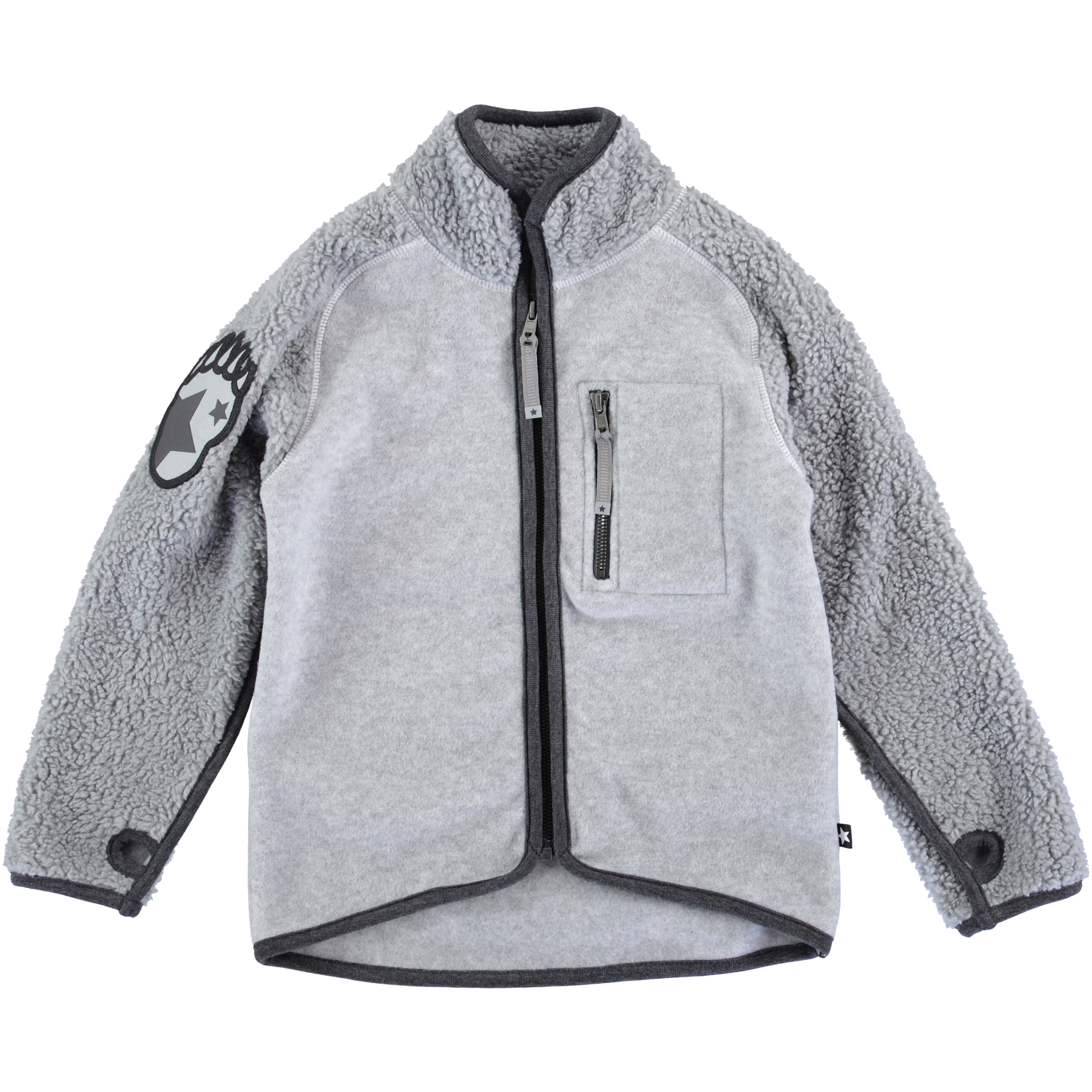 molo fleece grå